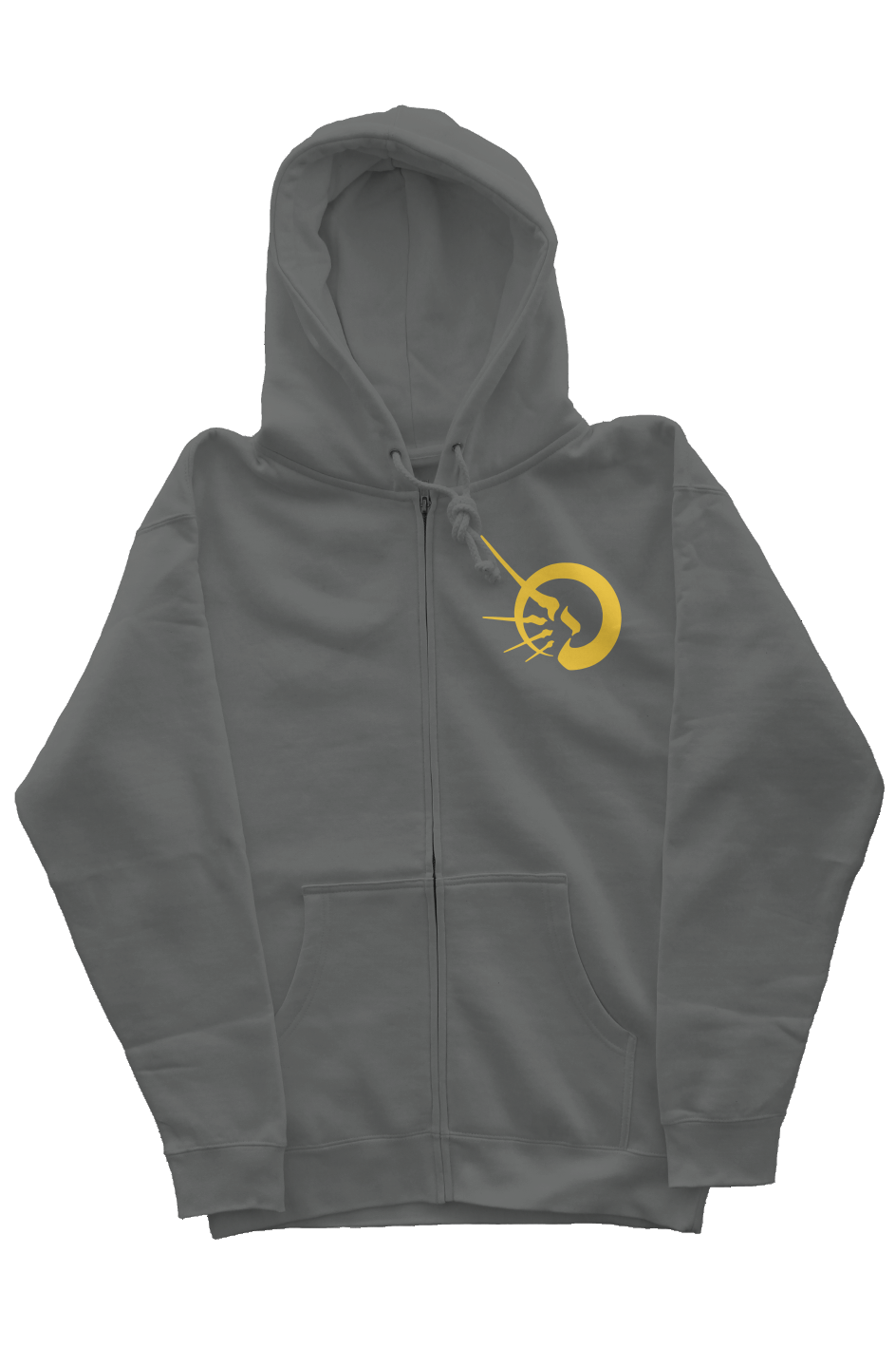 GOLDEN DECOR (EMBROIDERY) (Independent Zip Heavyweight Hoodie)
