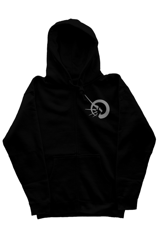 Independent Zip Heavyweight Hoodie (SILVER DECOR)