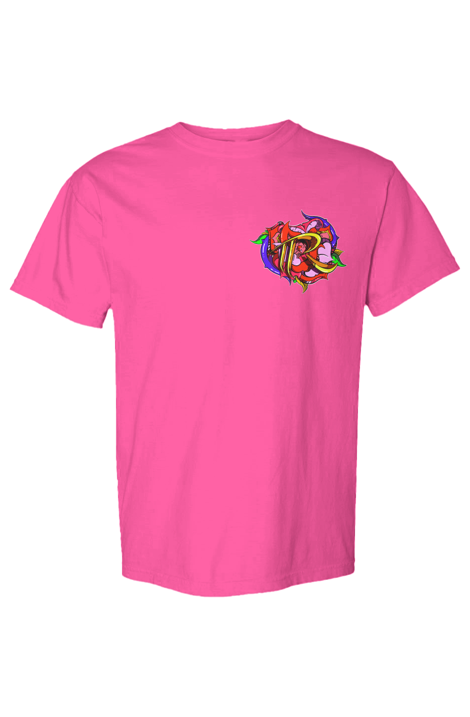 TEAM ROSE (PRINT) (Comfort Heavyweight T Shirt)
