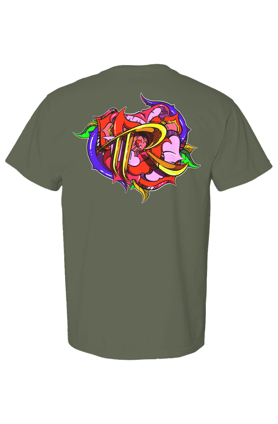 TEAM ROSE (PRINT) (Comfort Heavyweight T Shirt)