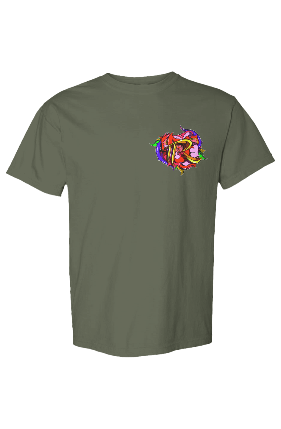 TEAM ROSE (PRINT) (Comfort Heavyweight T Shirt)