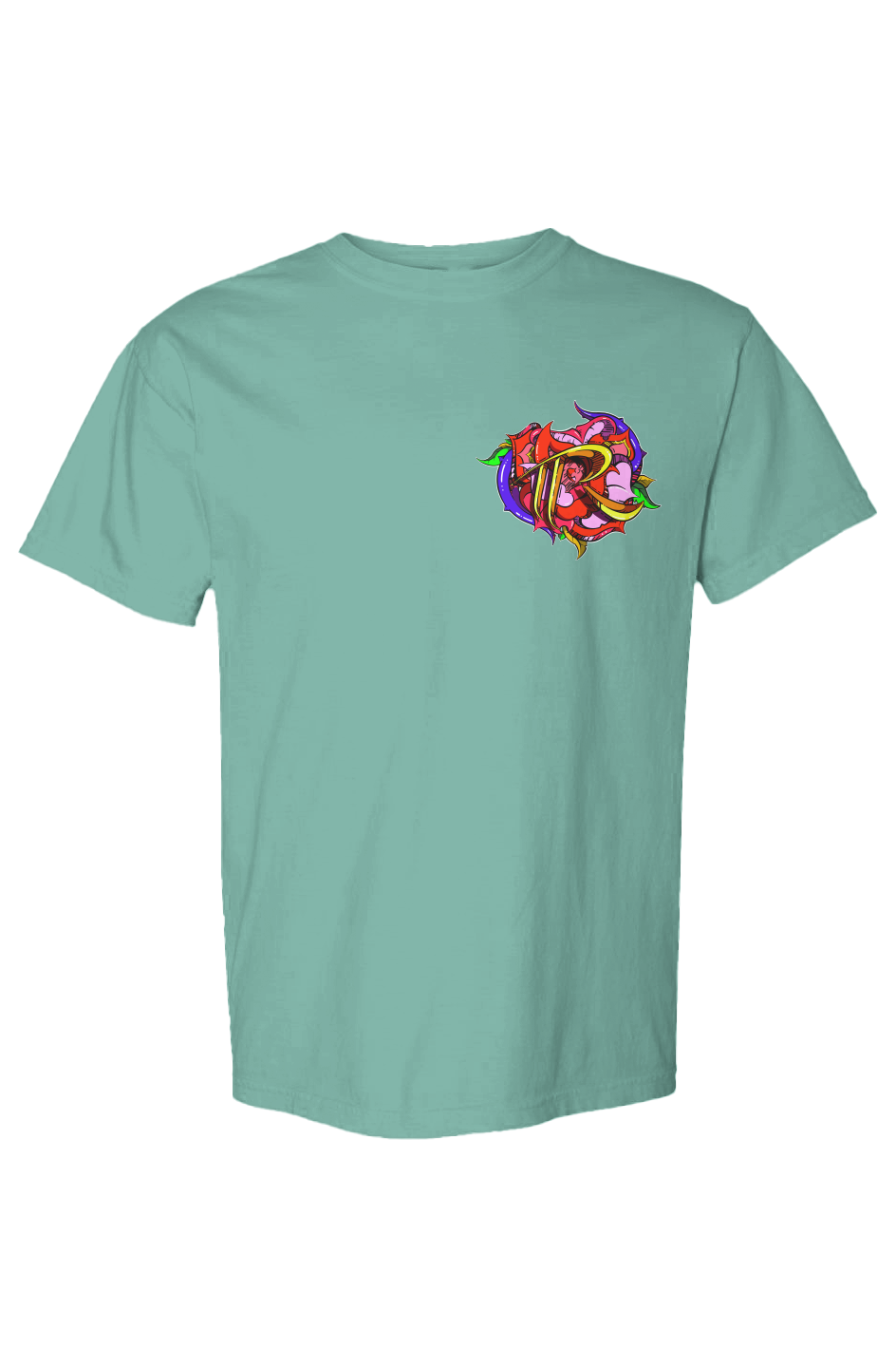 TEAM ROSE (PRINT) (Comfort Heavyweight T Shirt)