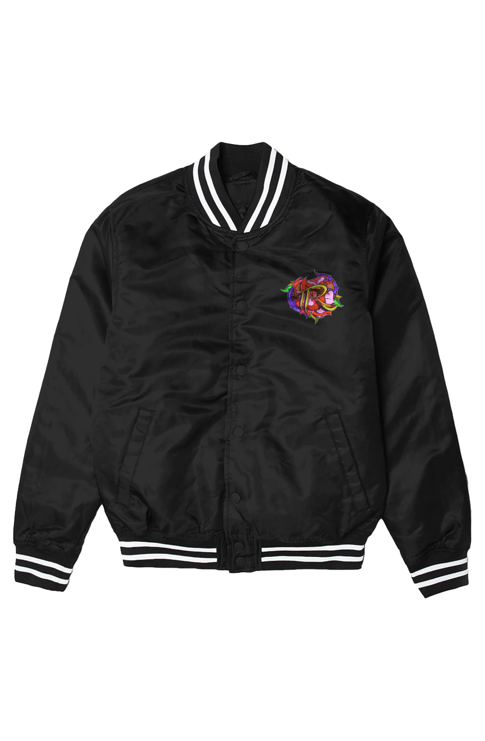 Mens Varsity Bomber Jacket (TR FRONT/BACK)