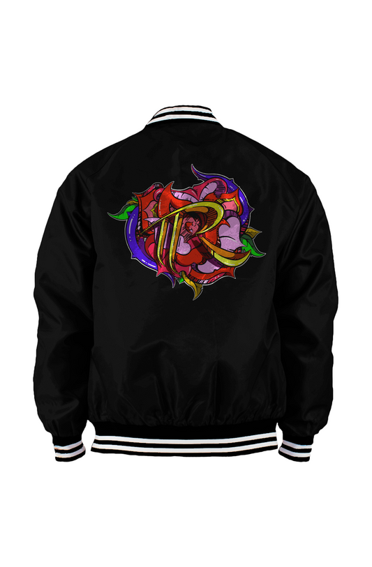 Mens Varsity Bomber Jacket (TR FRONT/BACK)