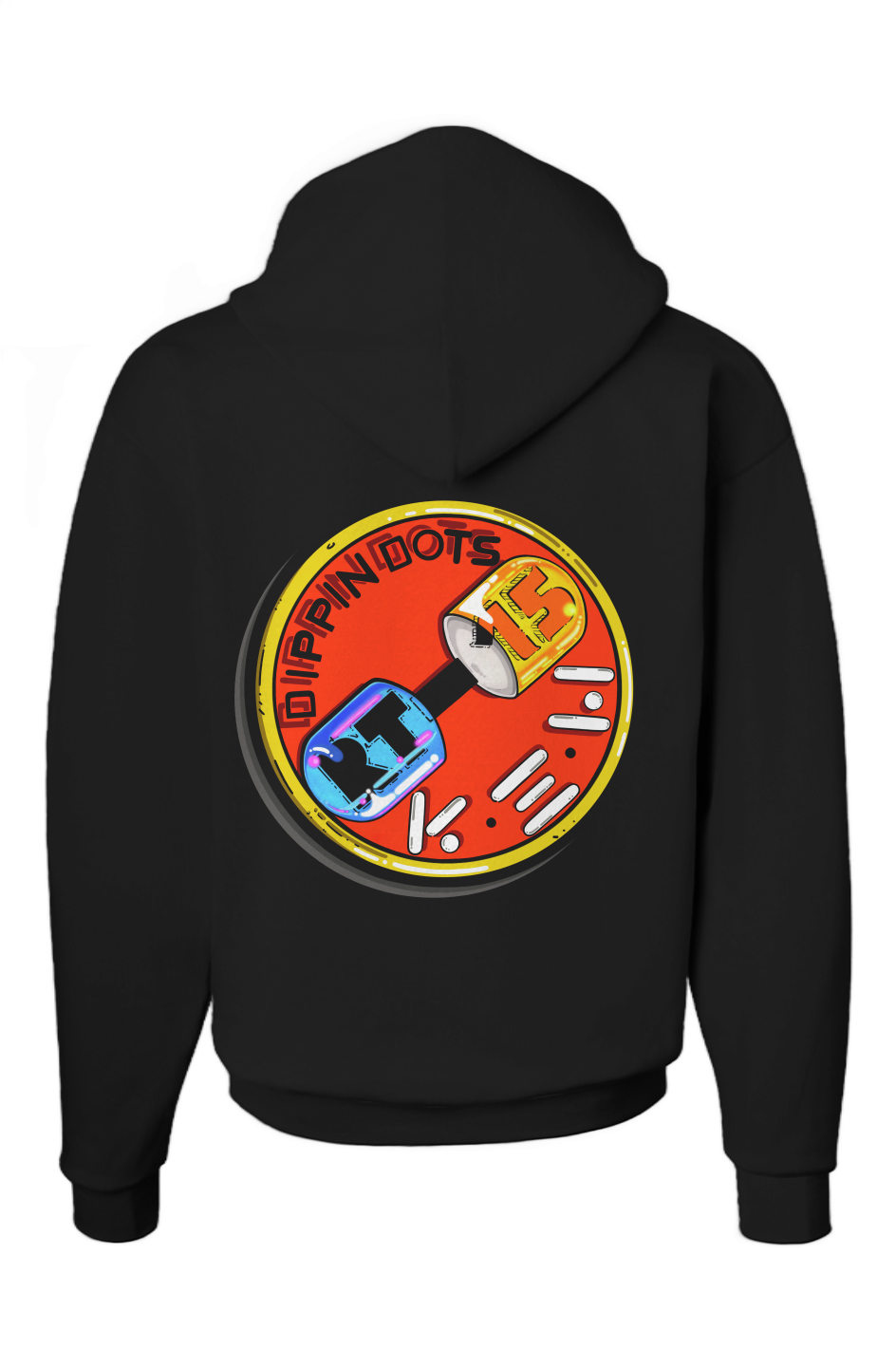 DIPPIN DOTS (PRINT)(WITH ACS EMBROIDERY) (Ecosmart Hooded Sweatshirt)