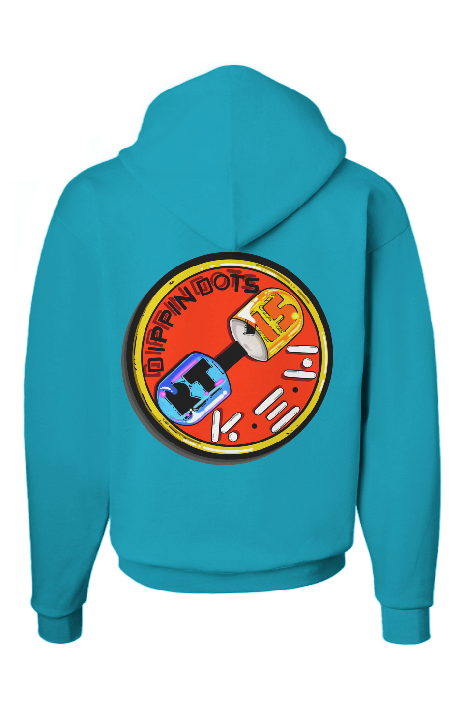 DIPPIN DOTS (PRINT)(WITH ACS EMBROIDERY) (Ecosmart Hooded Sweatshirt)