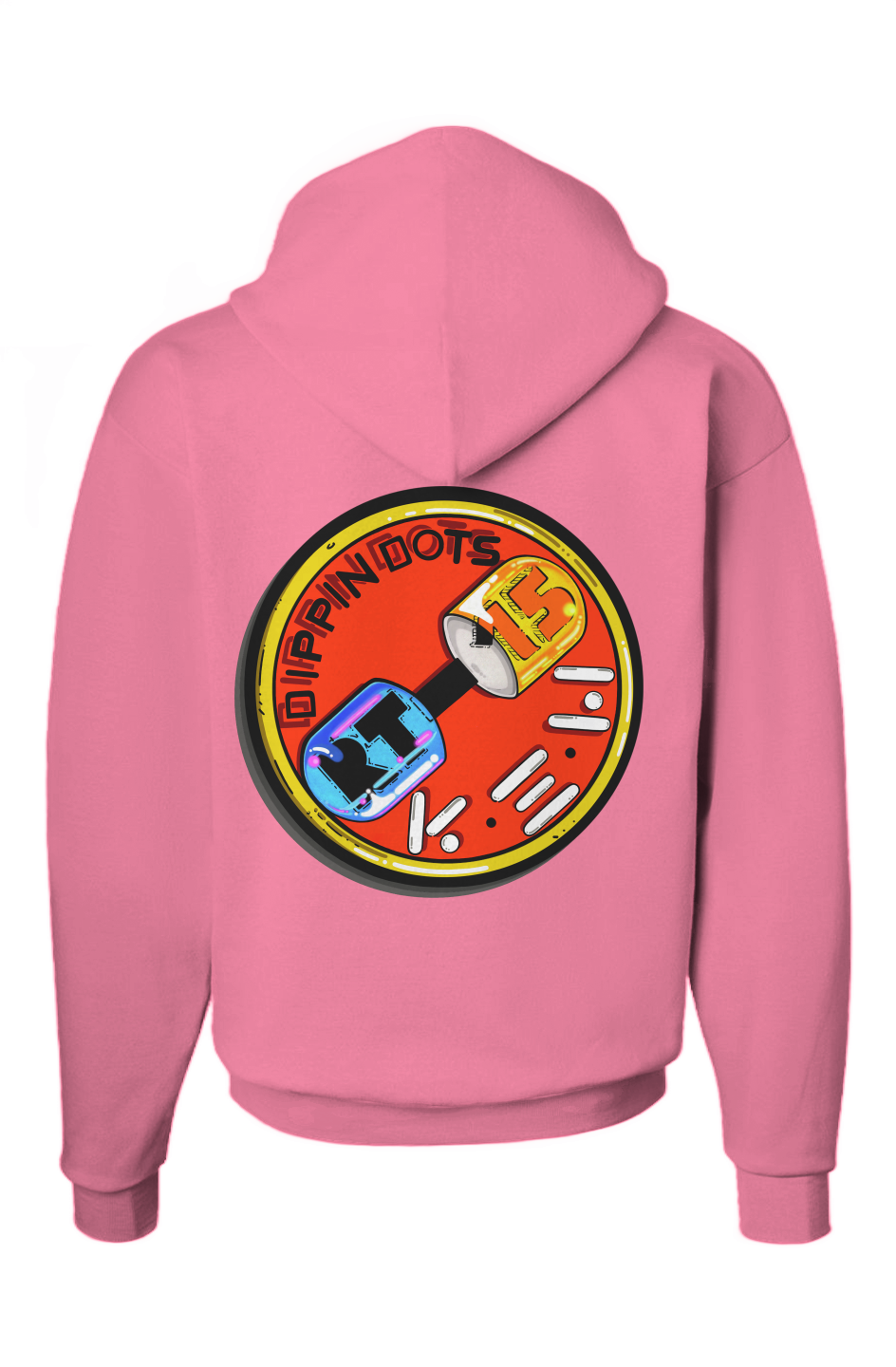 DIPPIN DOTS (PRINT)(WITH ACS EMBROIDERY) (Ecosmart Hooded Sweatshirt)