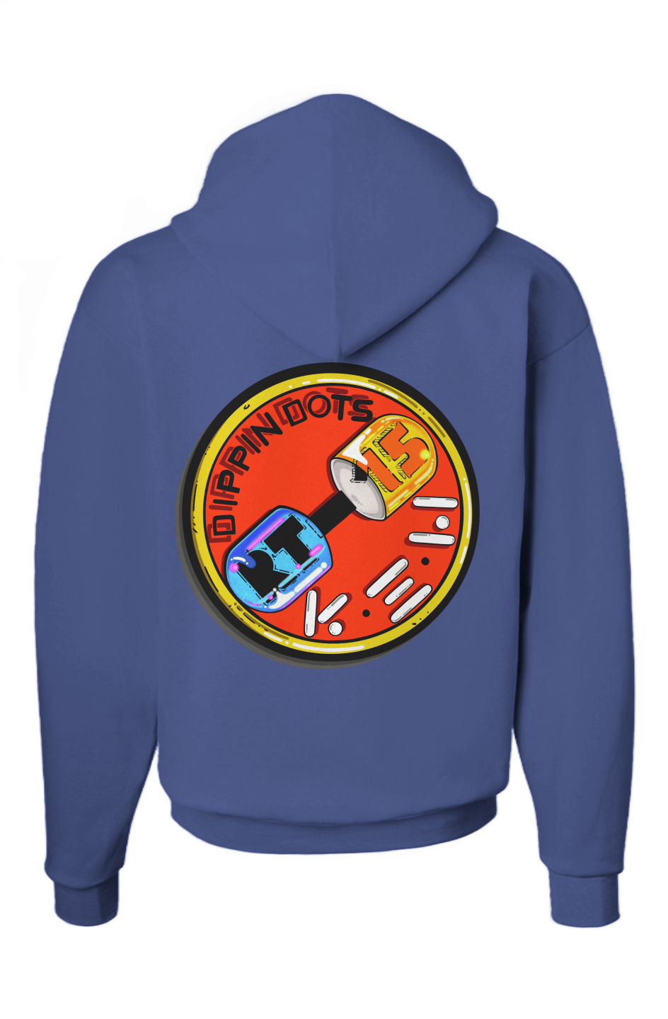 DIPPIN DOTS (PRINT)(WITH ACS EMBROIDERY) (Ecosmart Hooded Sweatshirt)