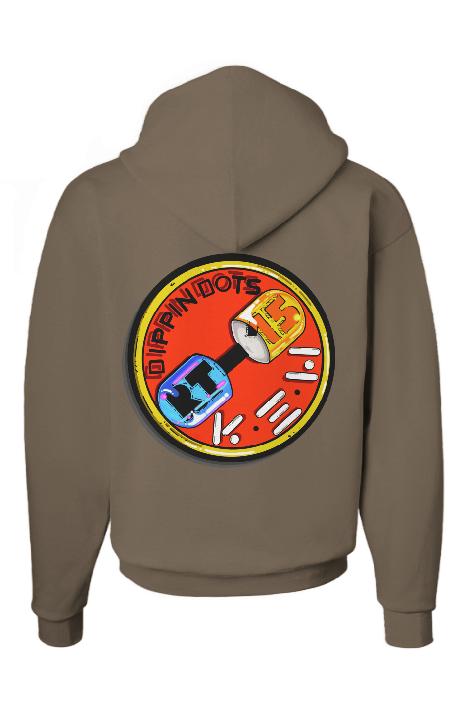 DIPPIN DOTS (PRINT)(WITH ACS EMBROIDERY) (Ecosmart Hooded Sweatshirt)