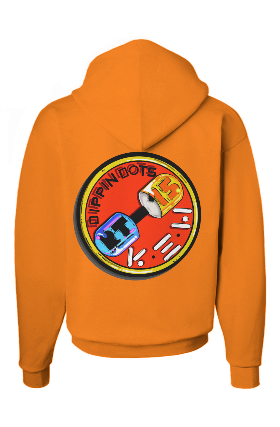 DIPPIN DOTS (PRINT)(WITH ACS EMBROIDERY) (Ecosmart Hooded Sweatshirt)
