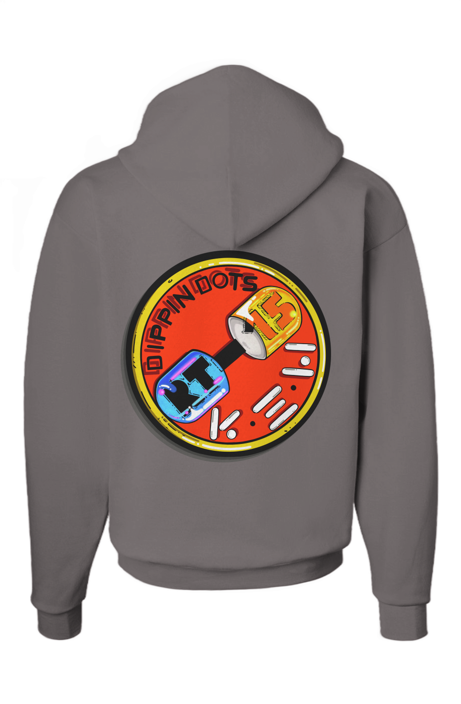 DIPPIN DOTS (PRINT)(WITH ACS EMBROIDERY) (Ecosmart Hooded Sweatshirt)